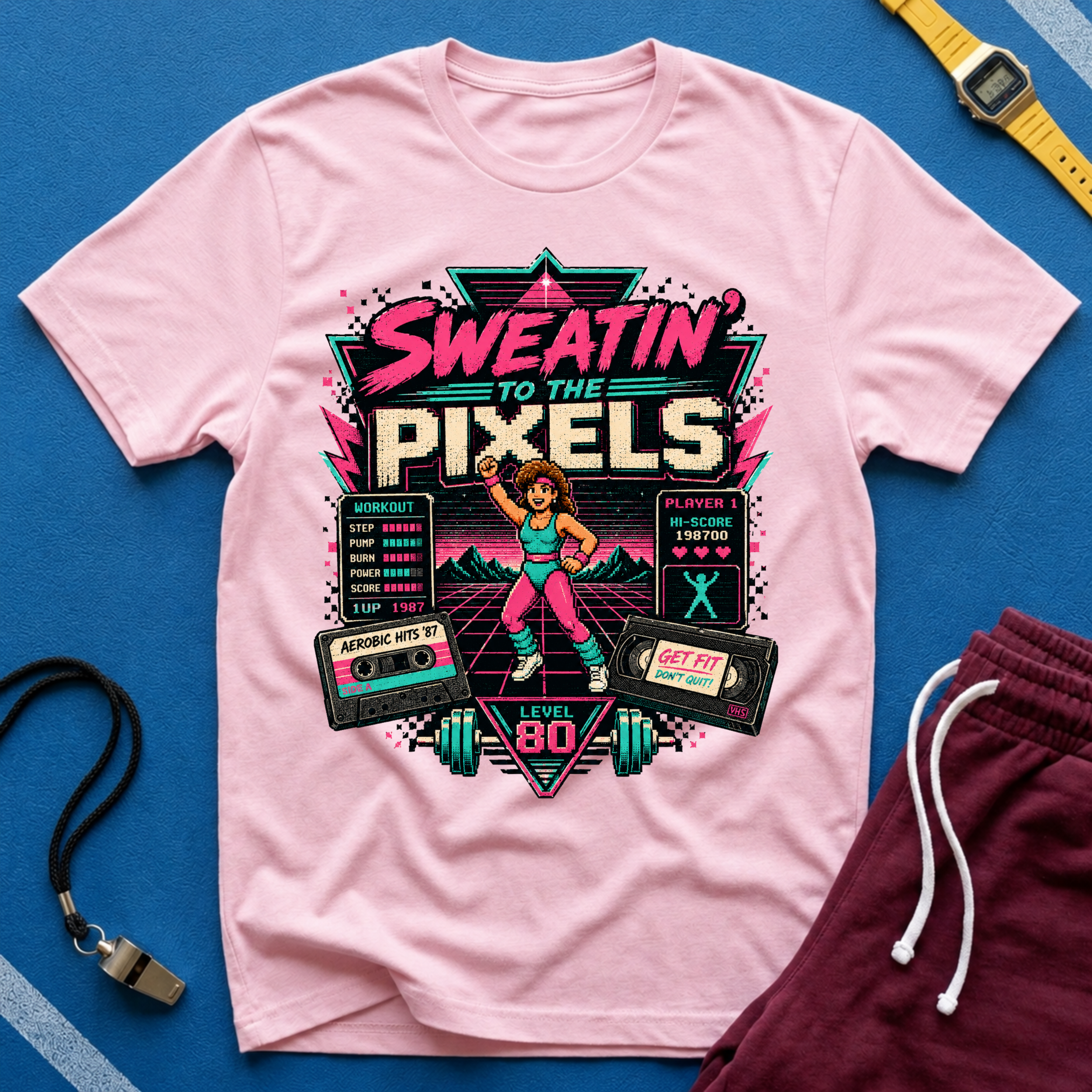 Sweatin' to the Pixels T-Shirt