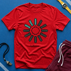 Loading Sun Pixel Tee - "buffering..." Retro Tech Graphic T-Shirt