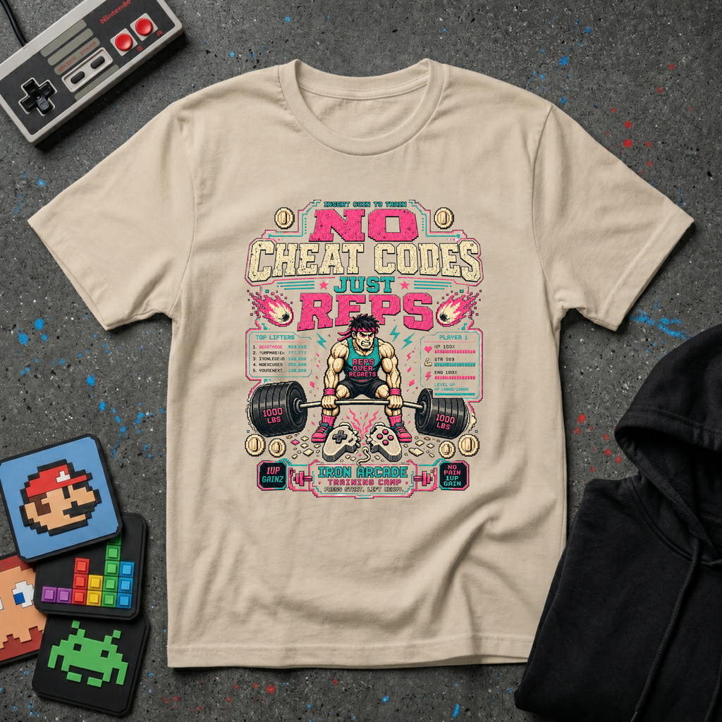 No Cheat Codes Just Reps T‑Shirt