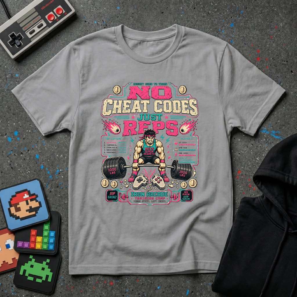 No Cheat Codes Just Reps T‑Shirt