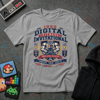 Digital Fitness Invitational T-Shirt - 1989 Retro Gamer Workout Tee