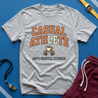 'Casual Athlete' Coffee & Anti-Hustle Fitness Graphic Tee