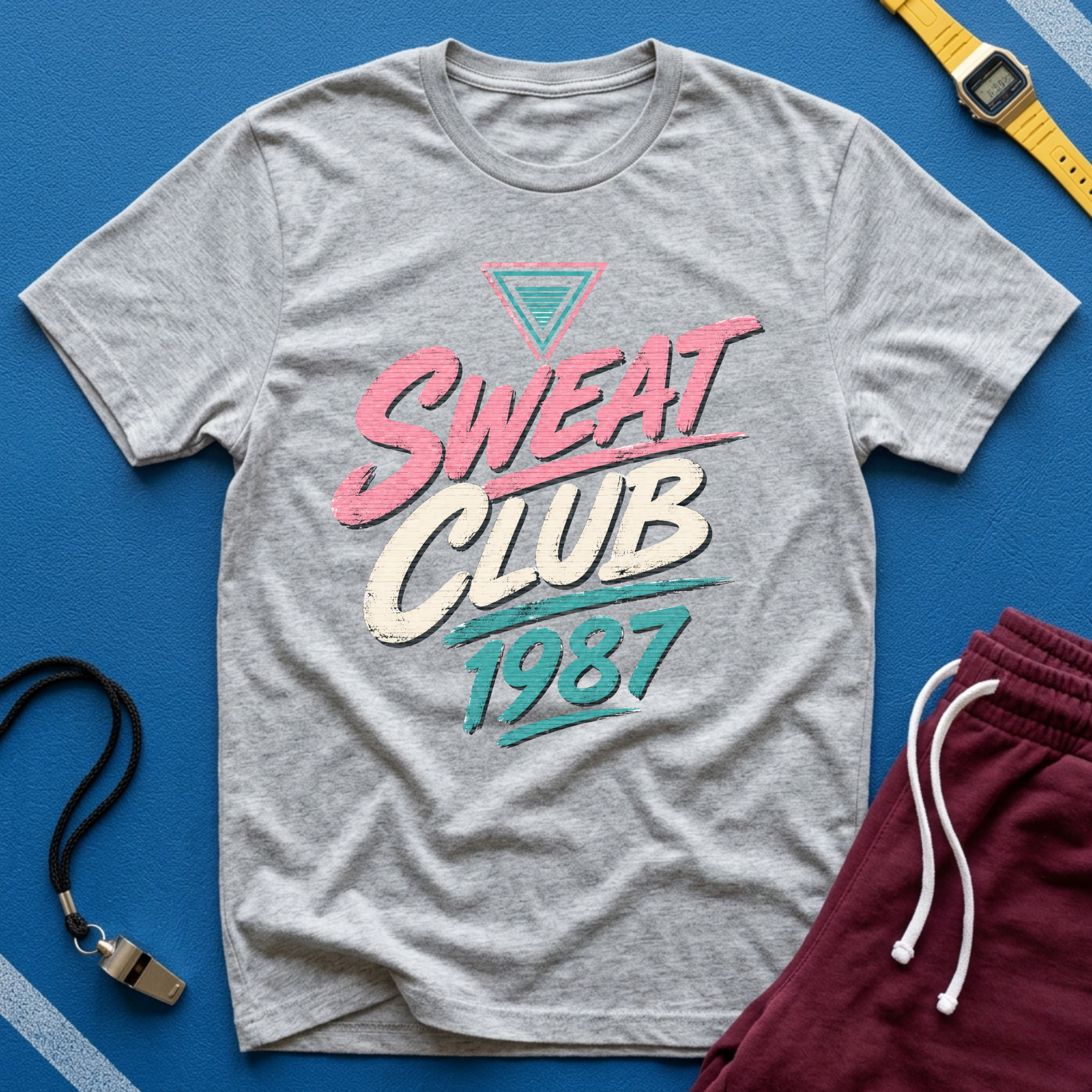 Sweat Club 1987 Retro Graphic T-Shirt