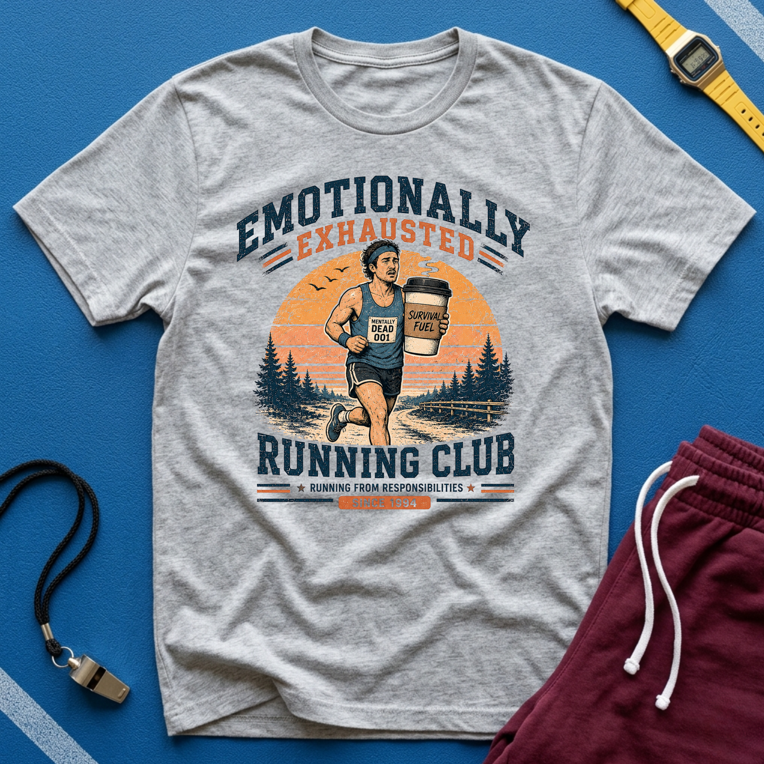 Emotionally Exhausted Running Club T-Shirt