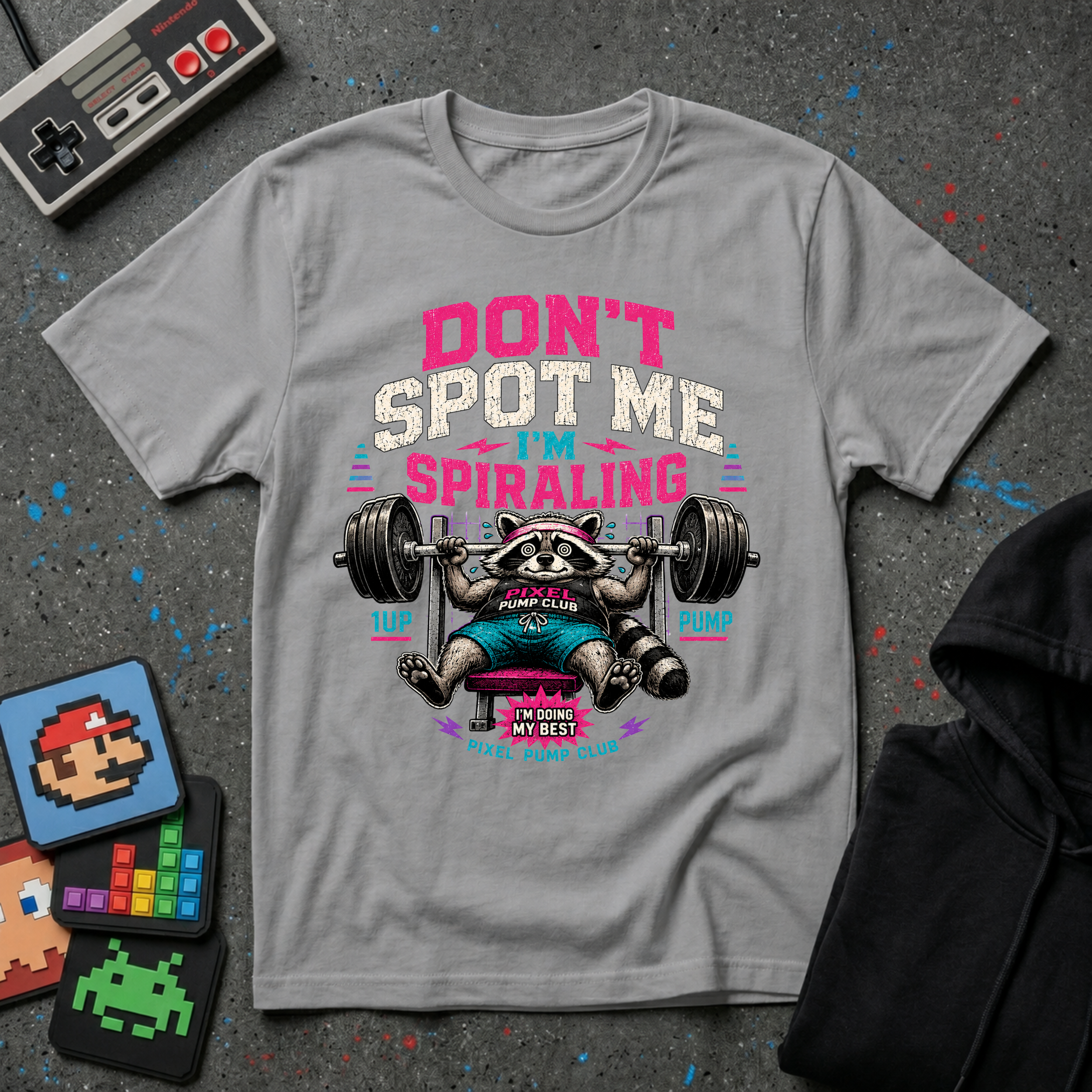 Don't Spot Me I'm Spiraling Weightlifting T-Shirt