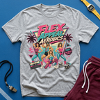 Retro 'Flex Appeal Aerobics' T-Shirt - 80s Fitness Vibe Tee