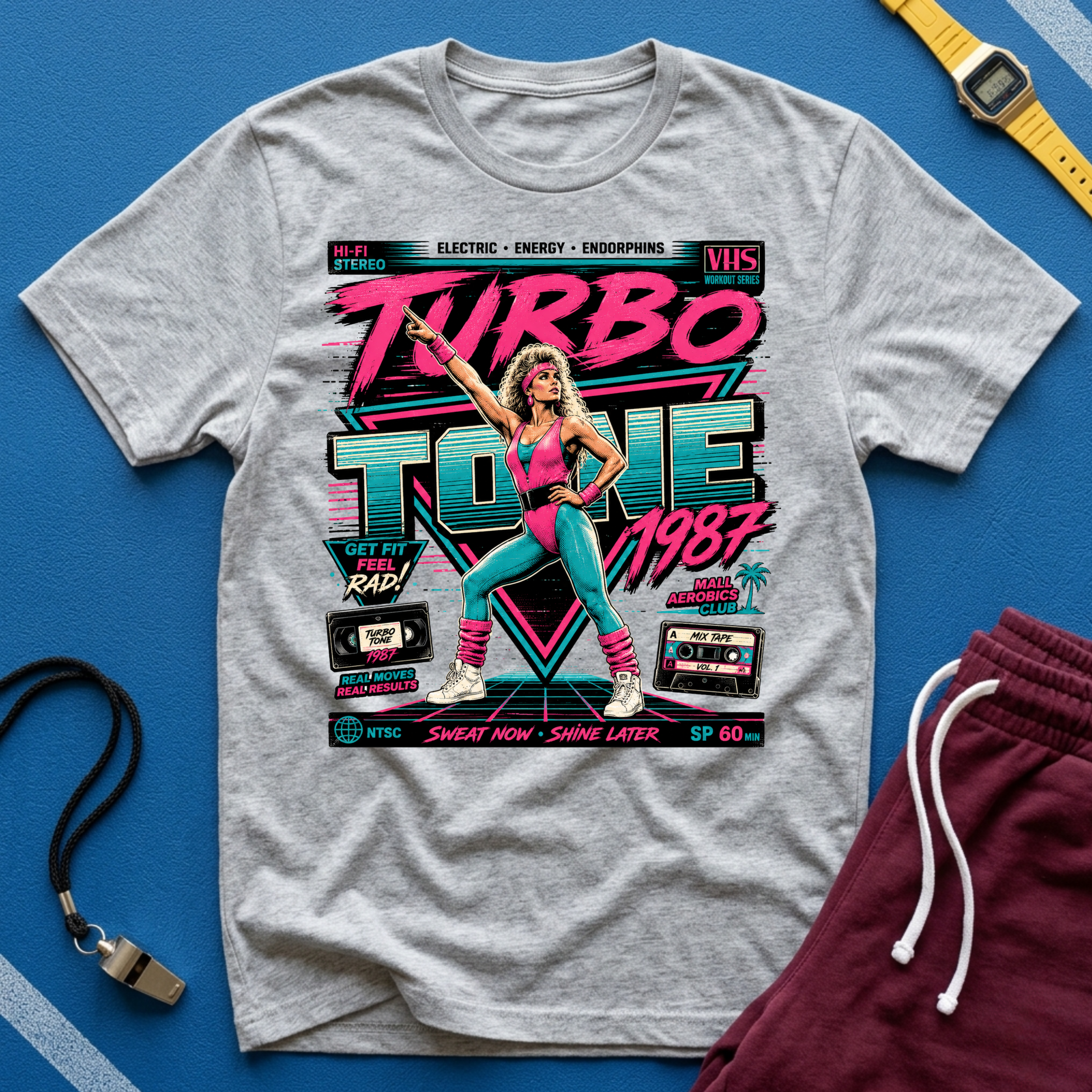 Turbo Toxie 1987 Retro Workout T-Shirt