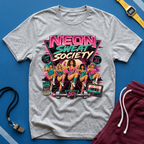 Neon Sweat Society T-Shirt - 80s Retro Fitness Tee