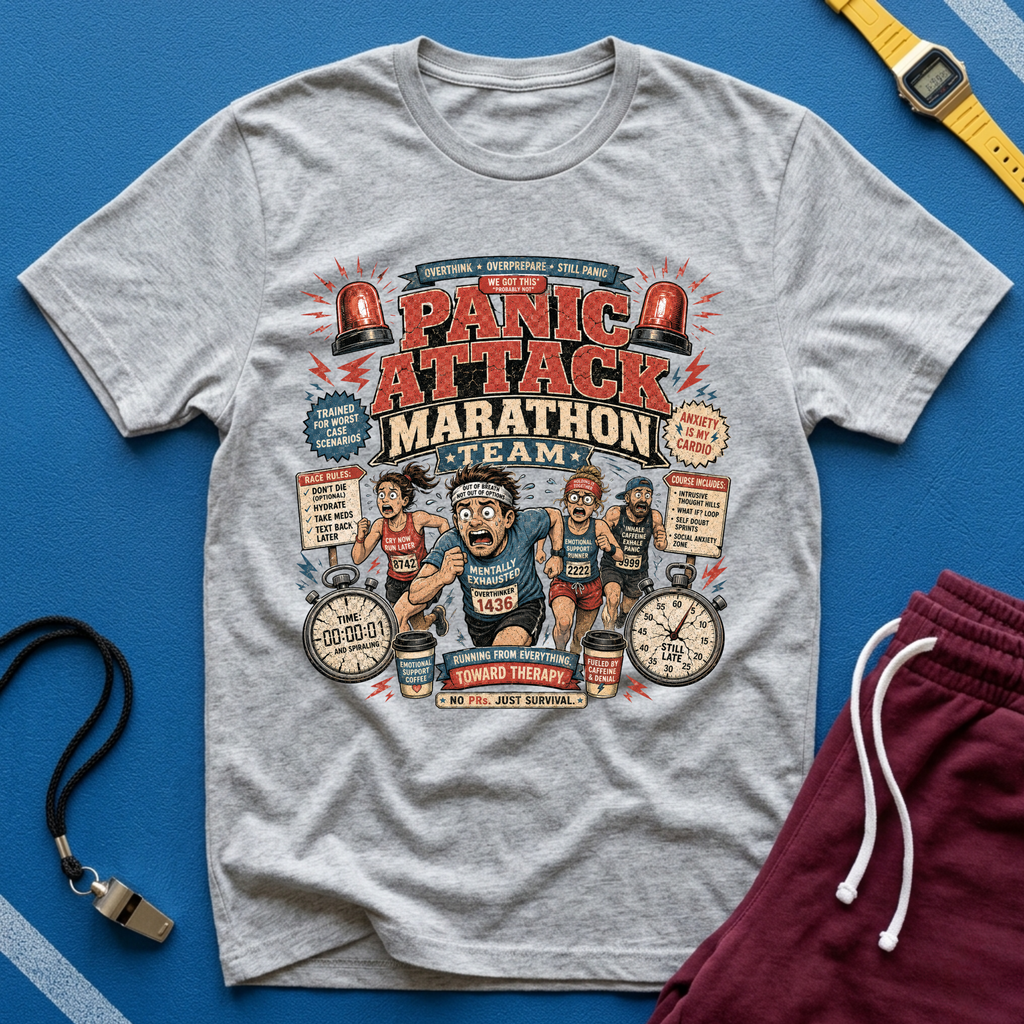 Panic Attack Marathon Team T-Shirt