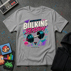 Bulking Season T-Shirt - Retro Gym Dumbbell Workout Tee