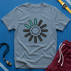 Loading Sun Pixel Tee - "buffering..." Retro Tech Graphic T-Shirt