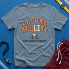 'Casual Athlete' Coffee & Anti-Hustle Fitness Graphic Tee