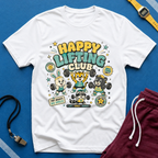 Happy Lifting Club T-Shirt- Cute Gym Animal Weightlifting Tee