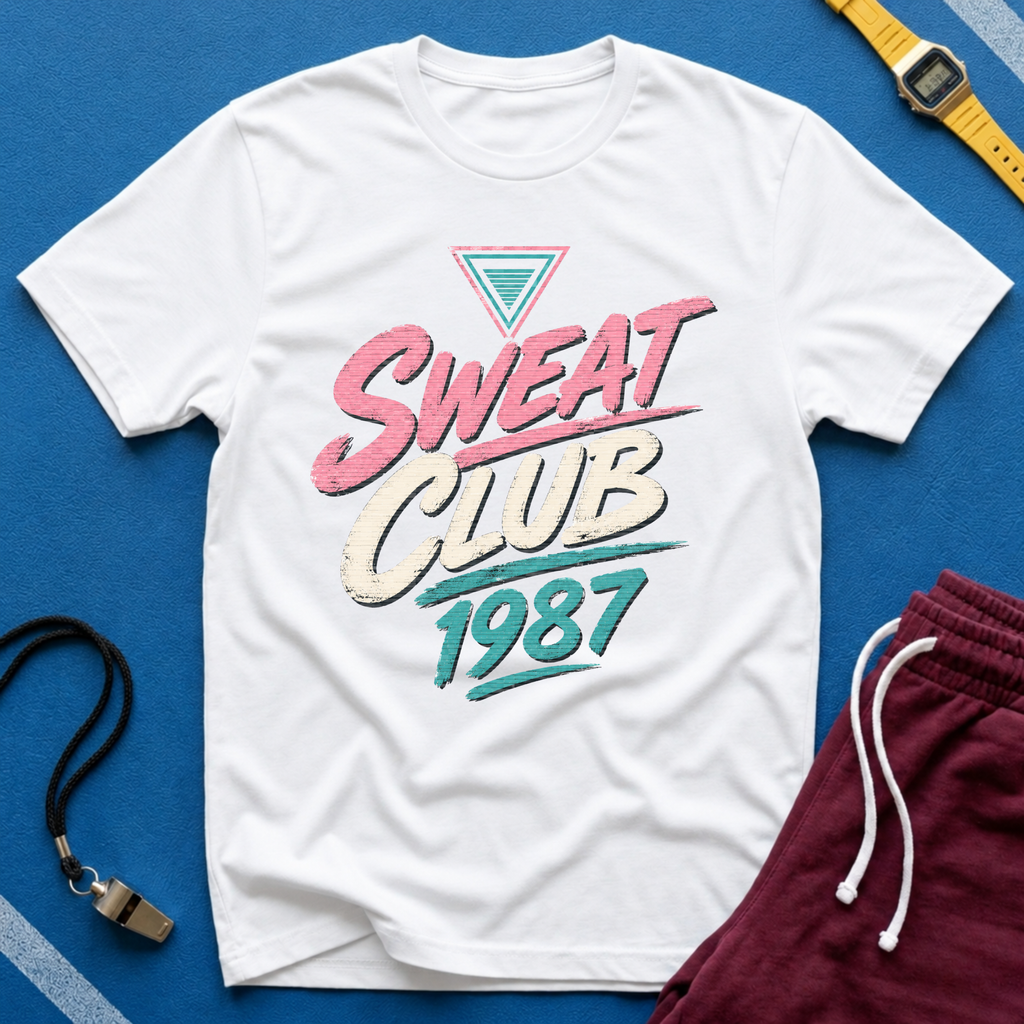 Sweat Club 1987 Retro Graphic T-Shirt