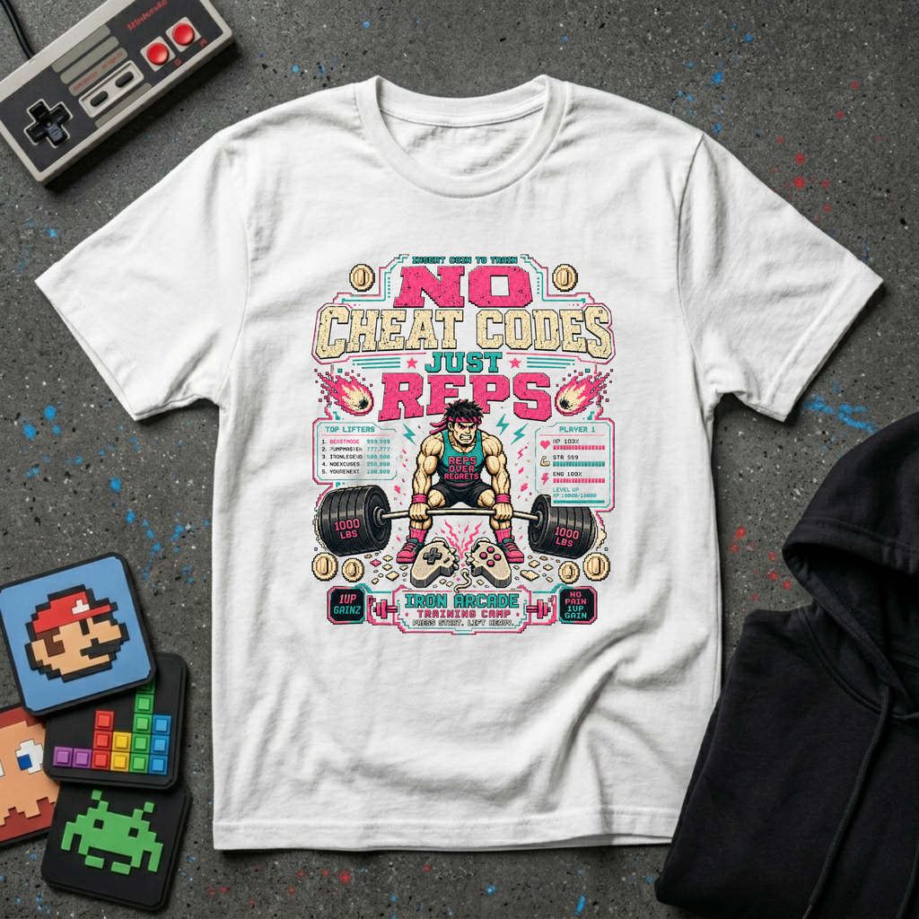 No Cheat Codes Just Reps T‑Shirt