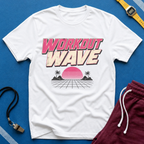 Workout Wave T-Shirt - Retro 80s Vaporwave Fitness Tee
