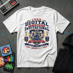 Digital Fitness Invitational T-Shirt - 1989 Retro Gamer Workout Tee