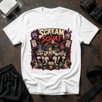 Scream & Squat Tee - Horror Workout Graphic T-Shirt