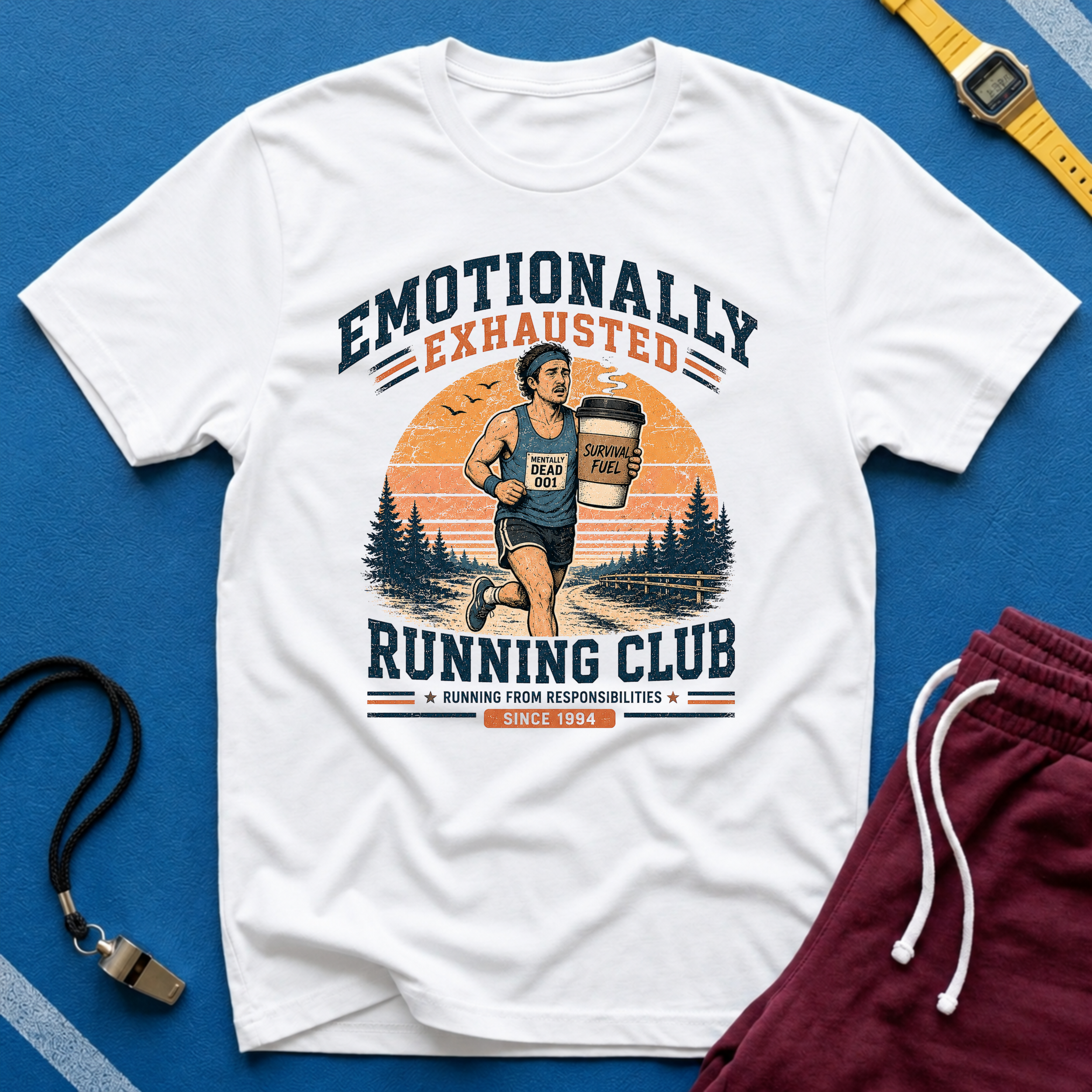 Emotionally Exhausted Running Club T-Shirt