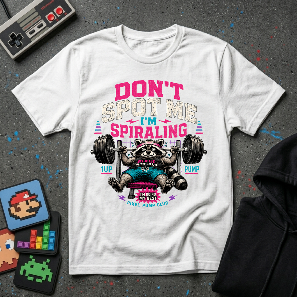 Don't Spot Me I'm Spiraling Weightlifting T-Shirt
