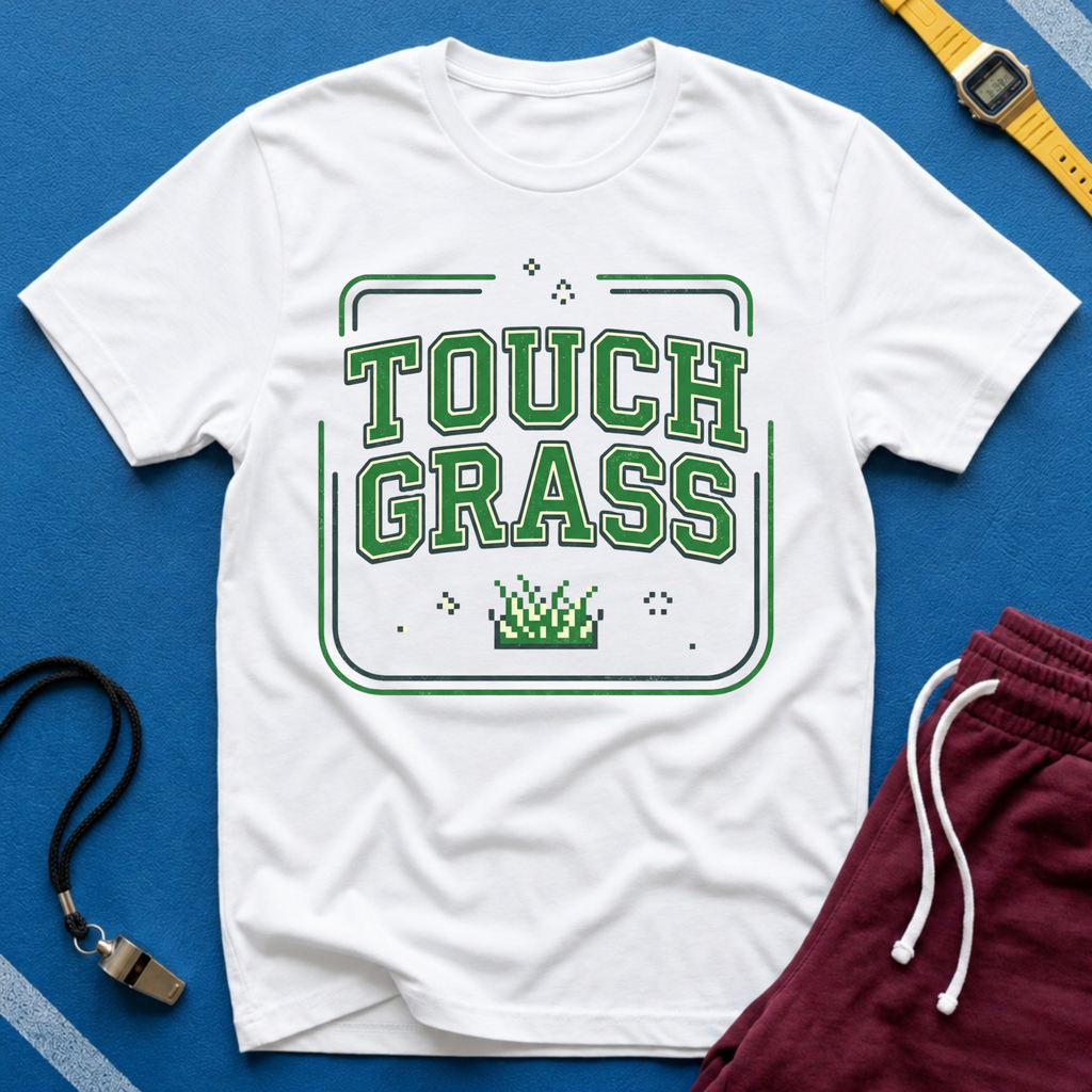 Touch Grass T-Shirt - Funny Outdoor Vibes Tee