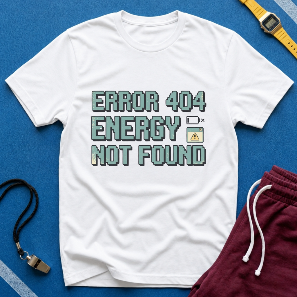 Error 404 Energy Not Found T-Shirt