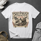 Sisyphus Strength Club T-Shirt - Mythology Gym Motivation Tee
