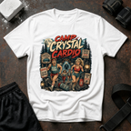 Camp Crystal Cardio T-Shirt - Retro Horror Fitness Tee